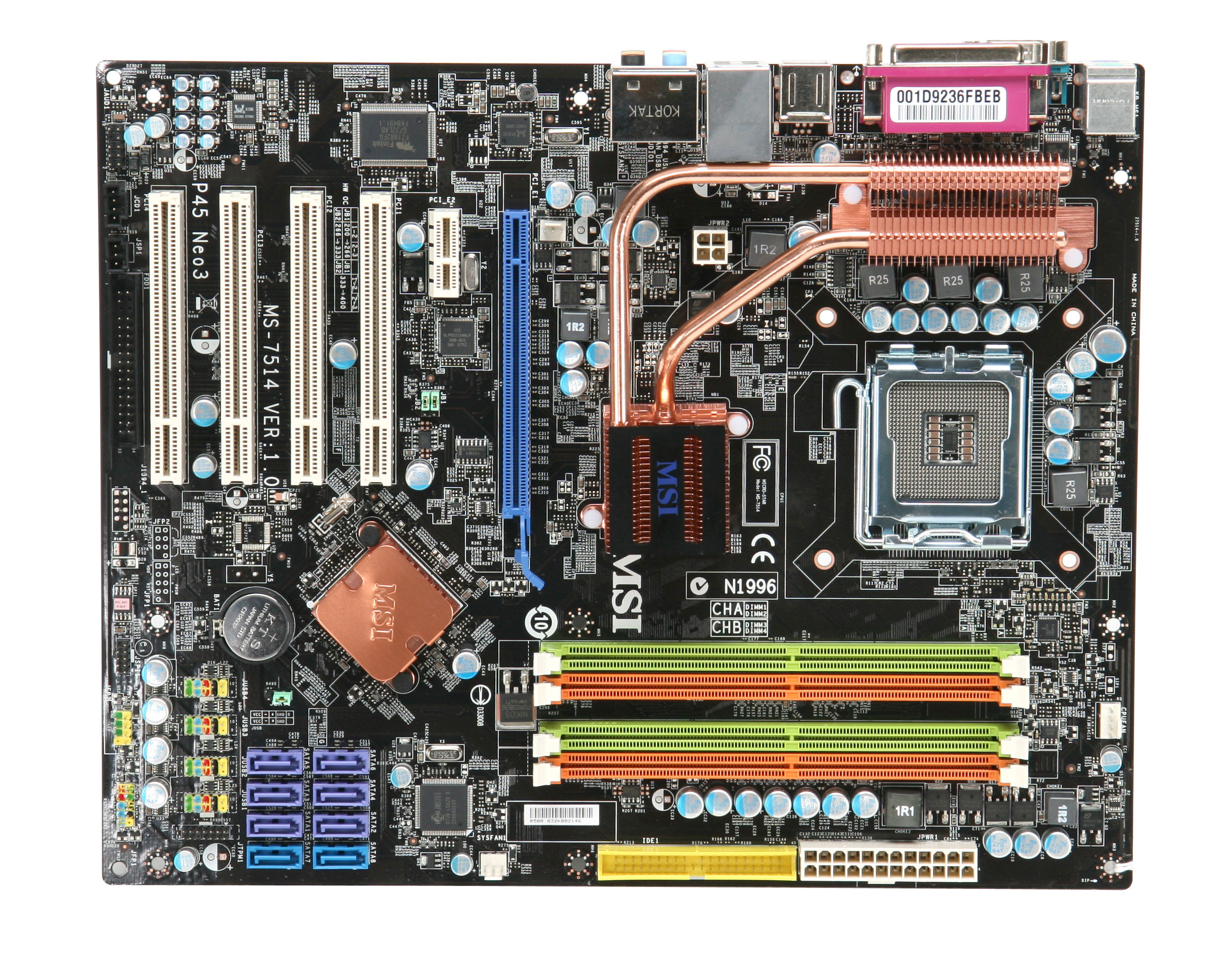 MSI P45 NEO3-FR motherboard LGA 775 (Socket T) ATX
