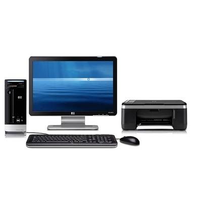 HP Pavilion Slimline s3460.nl-p PC with Deskjet F4180 All-in-One Printer, Scanner, Copier and w1907v 19' Wide Flat Panel Monitor