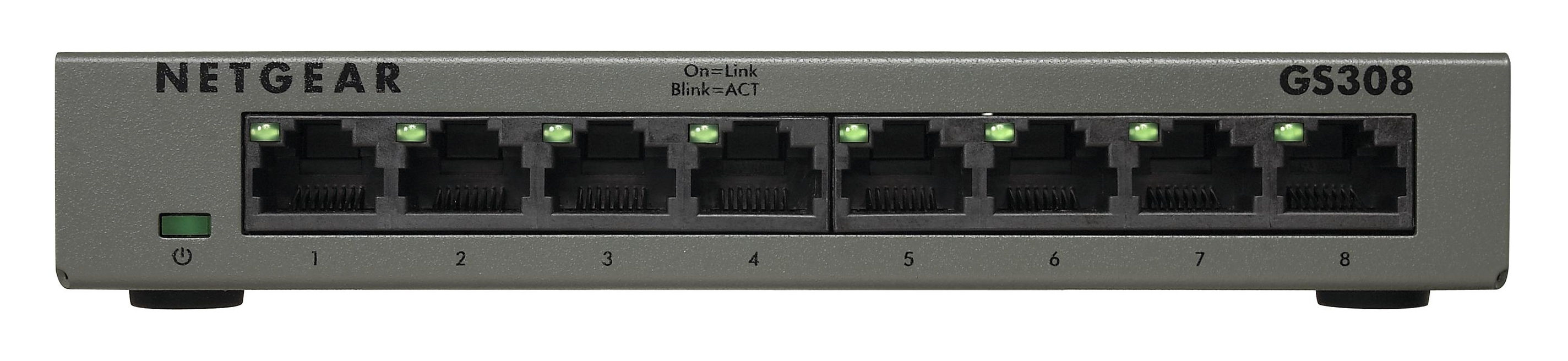NETGEAR GS308 Gigabit Ethernet (10/100/1000) Grey