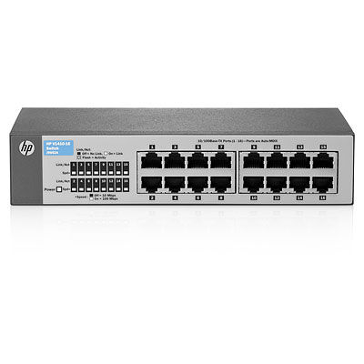 HP V 1410-16 Unmanaged Fast Ethernet (10/100) 19U Black