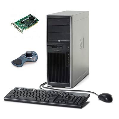 HP xw4600 Workstation + NVIDIA FX1700 Graphics Card + SpaceExplorer Bundle
