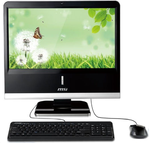 MSI AP1920-227FR Intel Atom® D525 47 cm (18.5") 1366 x 768 pixels 2 GB DDR3-SDRAM 320 GB HDD Windows 7 Home Premium Black