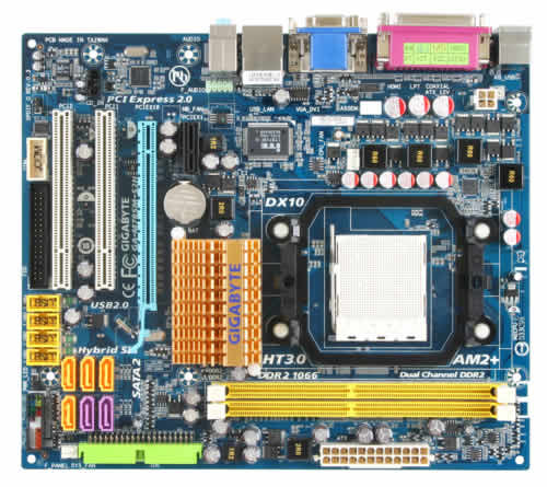 GIGABYTE GA-M78SM-S2H motherboard Socket AM2 micro ATX