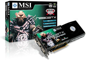 MSI N280GTX-T2D1G Super OC GeForce GTX 280 1 GB GDDR3