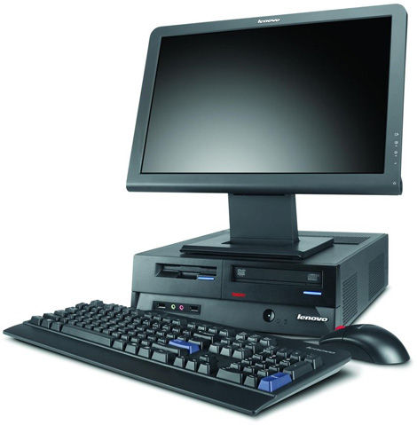 Lenovo ThinkCentre M57 Intel® Core™2 Duo E8200 2 GB DDR2-SDRAM 160 GB Intel® GMA 3100 Windows Vista Business PC Black