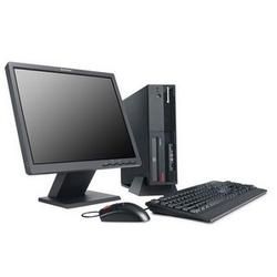 Lenovo ThinkCentre M57 Intel® Core™2 Duo E6550 1 GB DDR2-SDRAM 80 GB Intel® GMA 3100 Windows Vista Business SFF PC Black