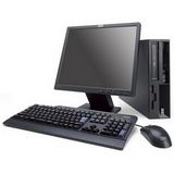 Lenovo ThinkCentre M55 Intel® Core™2 Duo E6300 1 GB DDR2-SDRAM 160 GB Intel® GMA 3000 Windows Vista Business SFF PC Black