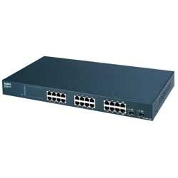 Zyxel GS-1124 24-port Unmanaged Gigabit Ethernet Switch + 2 Shared Mini-GBIC Slots