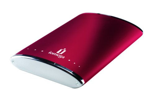 Iomega eGo 250GB external hard drive 5400 RPM 2.5" USB 2.0 Red