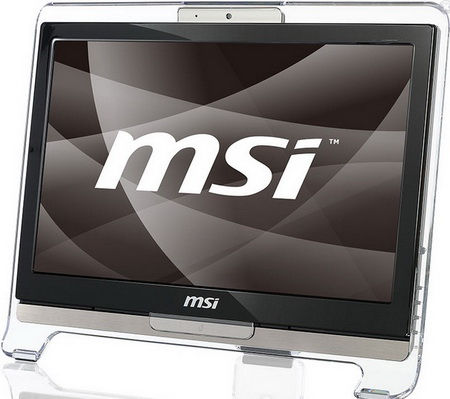 MSI AE1921-403EU All-in-One PC/workstation Intel Atom® D525 47 cm (18.5") 1366 x 768 pixels Touchscreen 2 GB DDR3-SDRAM 320 GB HDD Windows 7 Home Premium Black