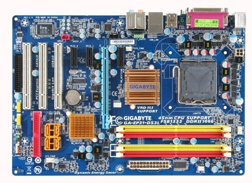 GIGABYTE GA-EP31-DS3L motherboard LGA 775 (Socket T) ATX