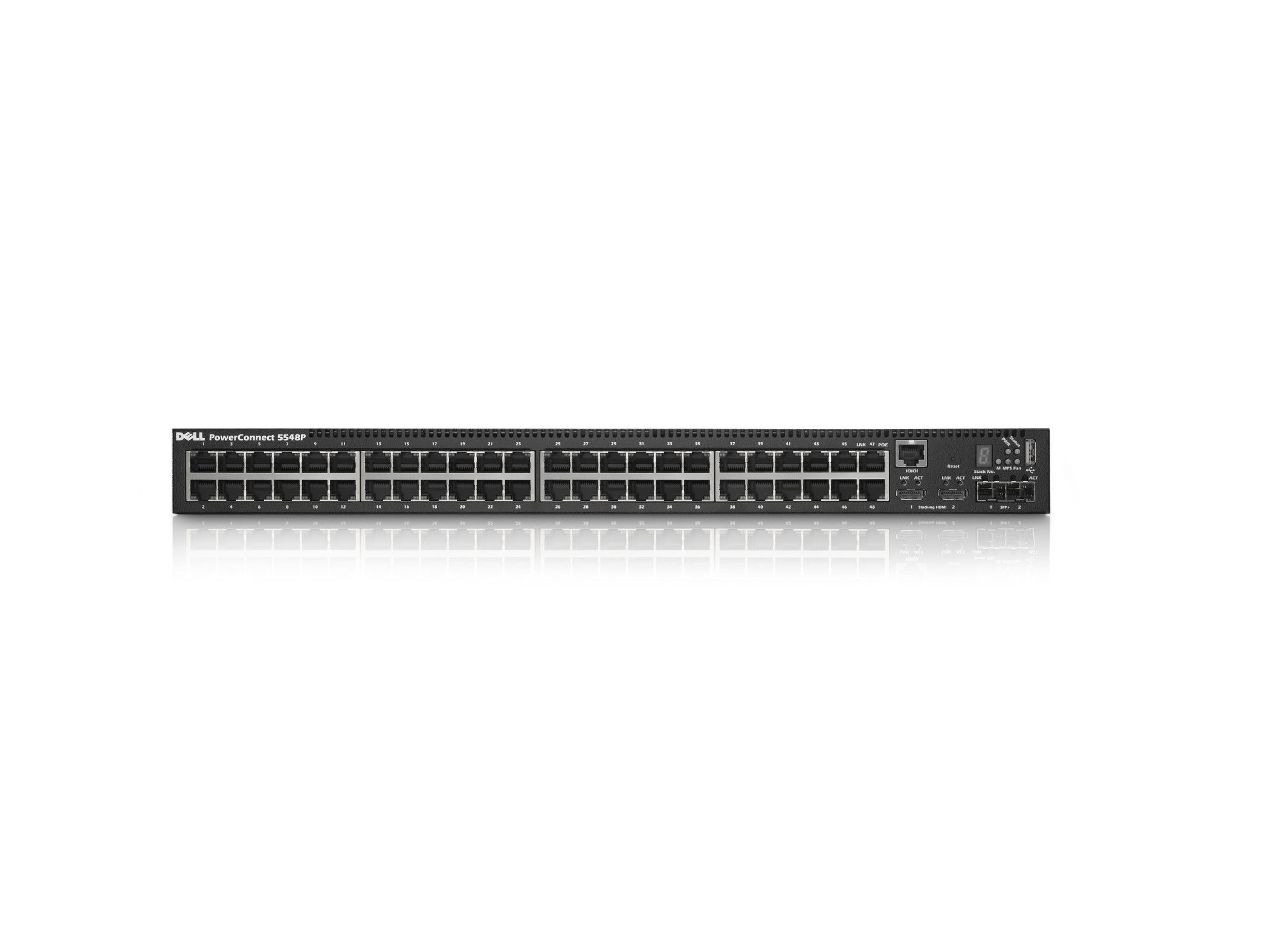 DELL PowerConnect 5548P Managed L2 10G Ethernet (100/1000/10000) Power over Ethernet (PoE) 1U Black