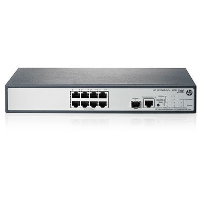HP 1910-8G-PoE+ (65W) Managed L3 Gigabit Ethernet (10/100/1000) Power over Ethernet (PoE) 1U Black