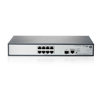 HP 1910-8G-PoE+ (180W) Managed L3 Gigabit Ethernet (10/100/1000) Power over Ethernet (PoE) 1U Black