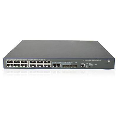 HP 3600-24-PoE+ v2 EI Managed L3 Fast Ethernet (10/100) Power over Ethernet (PoE) Black