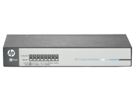 HP V 1410-8 Unmanaged Fast Ethernet (10/100) Grey