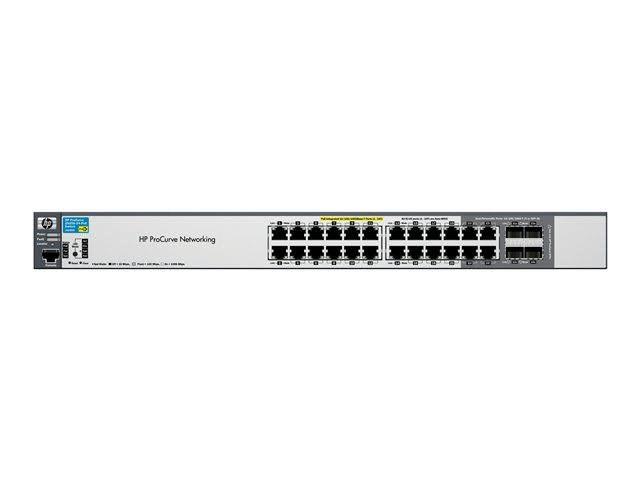 HP ProCurve 2520-24G-PoE Managed L2 Gigabit Ethernet (10/100/1000) Power over Ethernet (PoE) 1U Black