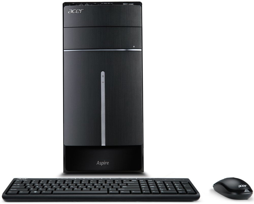 Acer Aspire MC605 Intel® Core™ i3 i3-3220 4 GB DDR3-SDRAM 500 GB HDD AMD Radeon HD 8350 Windows 8 Tower PC Black