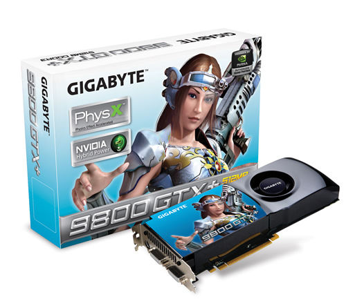 GIGABYTE GV-N98XP512H-B graphics card GeForce 9800 GTX+ GDDR3