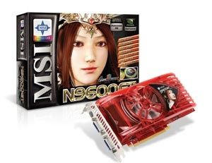 MSI N9600GT512MOC graphics card GeForce 9600 GT GDDR3