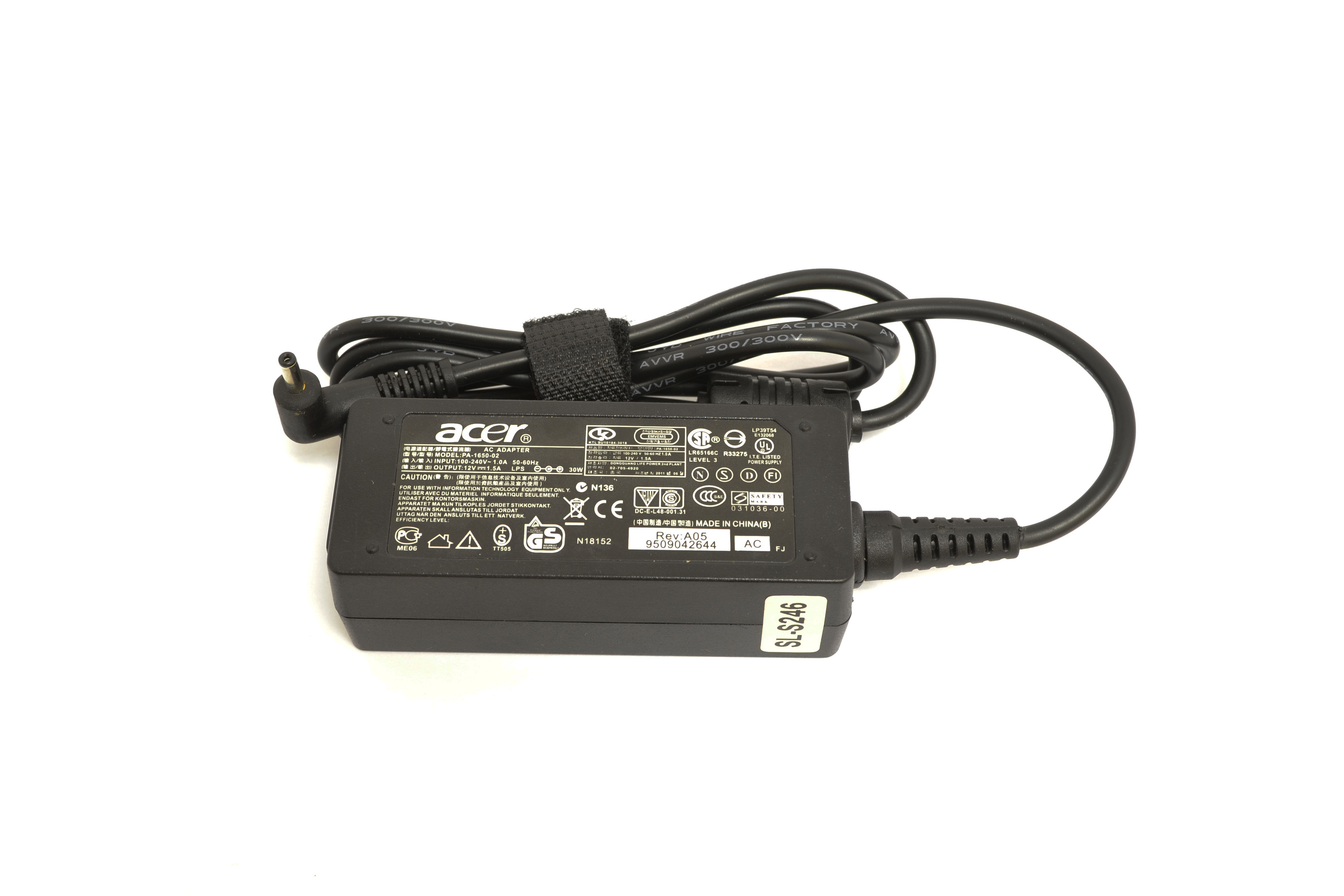 Acer AP.0180P.003 power adapter/inverter Indoor Black