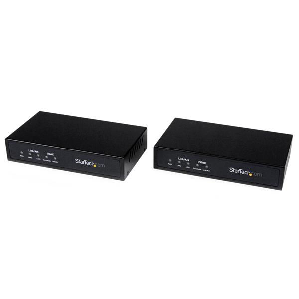 StarTech.com Gigabit Ethernet over Coaxial Unmanaged Network Extender Kit - 2.4km