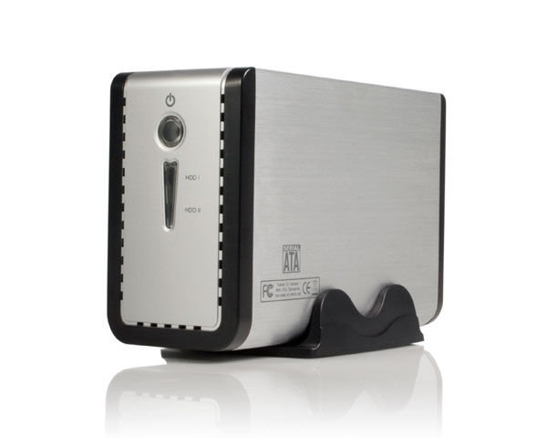 StarTech.com InfoSafe USB 2.0 Dual 3.5" SATA JBOD Enclosure Silver USB powered