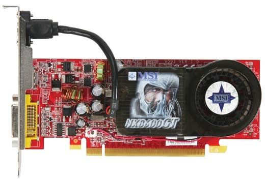 MSI NX8600GT-MTD256E/D graphics card GeForce 8600 GT GDDR2