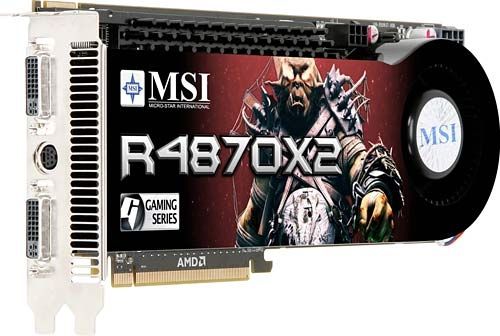 MSI R4870X2-T2D2G-OC graphics card 2 GB GDDR5