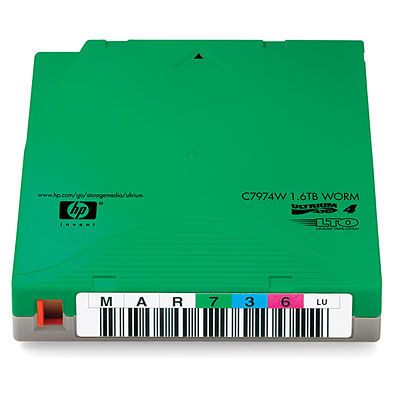 HP LTO-4 Ultrium 1.6TB RFID RW Custom Labeled Data Cartridge 5x20 Pack Blank data tape 800 GB 1.26 cm