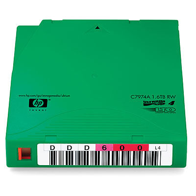 HP LTO-4 Ultrium 1.6TB RW Custom Label Data Cartridge 5xPack Blank data tape 800 GB 1.26 cm