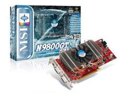 MSI V146-006R graphics card GeForce 9800 GT GDDR3