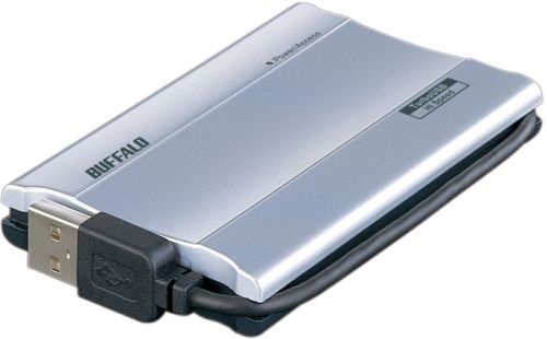 Buffalo MicroStation Portable Silicon Disk (SSD) with TurboUSB 64 GB USB 2.0 Aluminium
