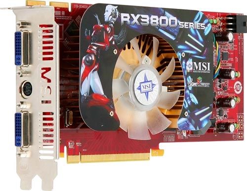 MSI RX3850-T2D1G graphics card 1 GB GDDR2