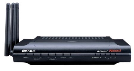 Buffalo WZR-AGL300NH wireless router Gigabit Ethernet Black