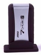MSI USB-7P-BR-010R interface hub 480 Mbit/s Black