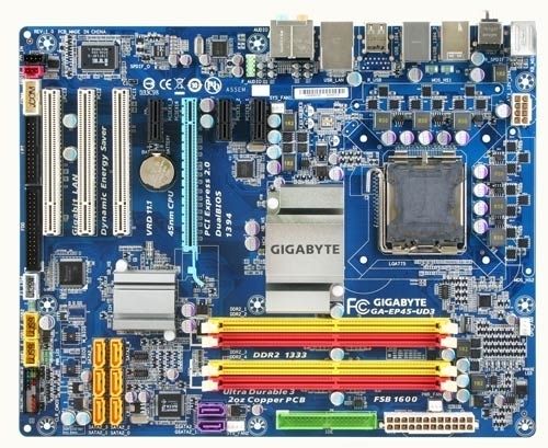 GIGABYTE GA-EP45-UD3 motherboard LGA 775 (Socket T) ATX