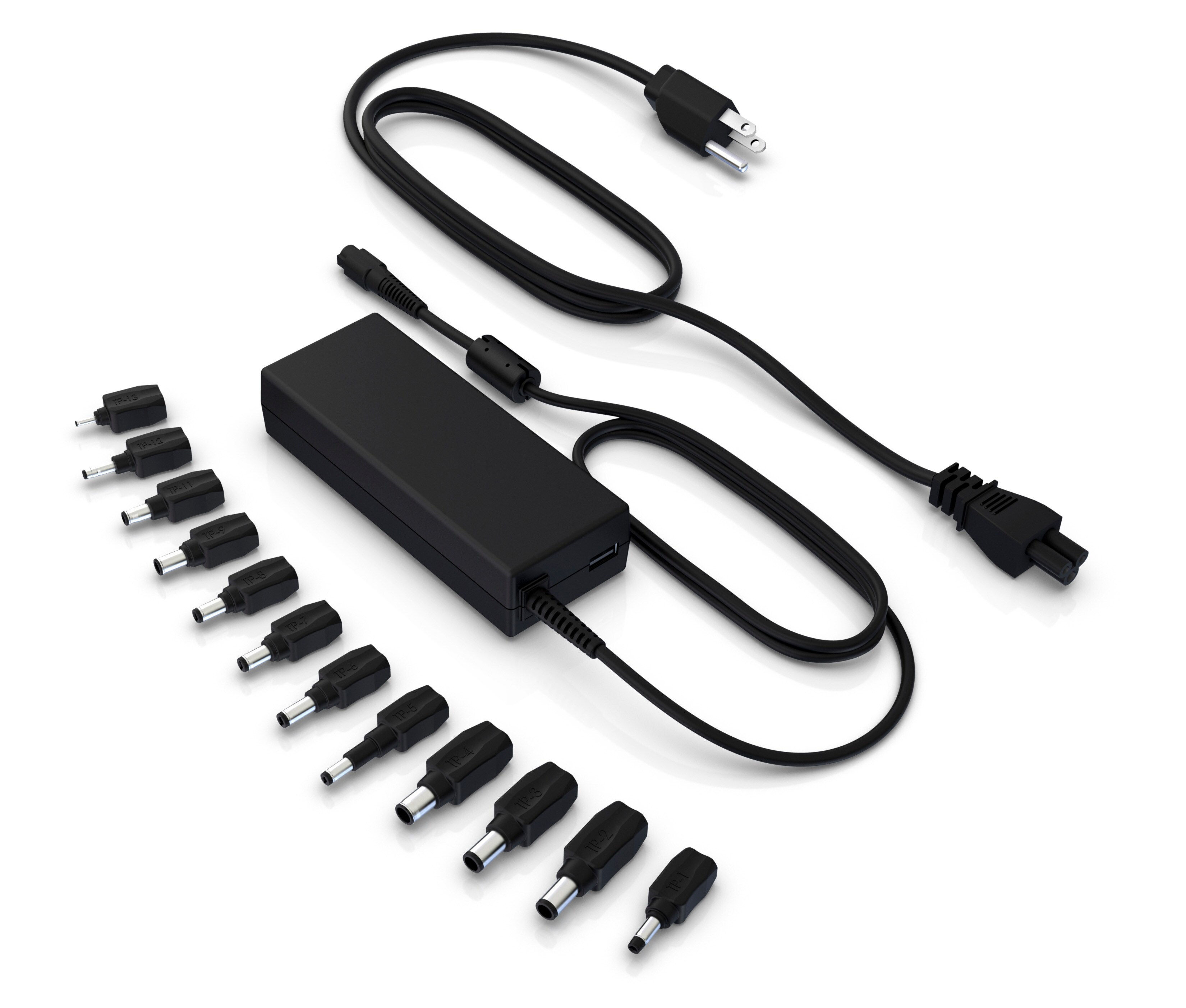 HP 90W W AC, USB power adapter/inverter Indoor Black