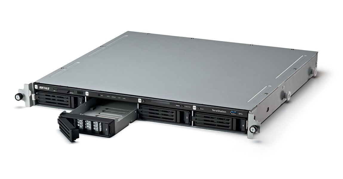 Buffalo TeraStation 5400 8TB NAS Rack (1U) Intel Atom® 2 GB DDR3 HDD Black
