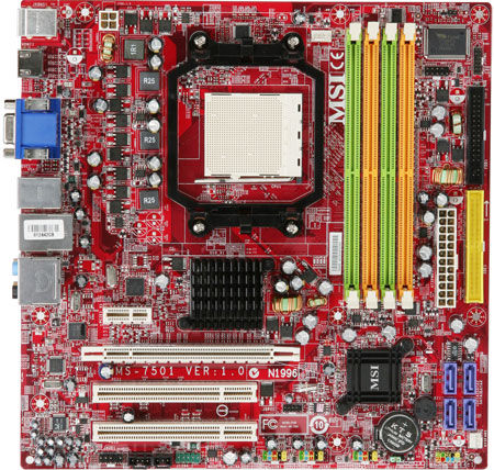 MSI K9A2GM-FIH AMD 780G Socket AM2 micro ATX