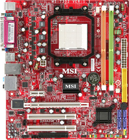 MSI K9A2GM V3 Motherboard AMD 740G Socket AM2 micro ATX