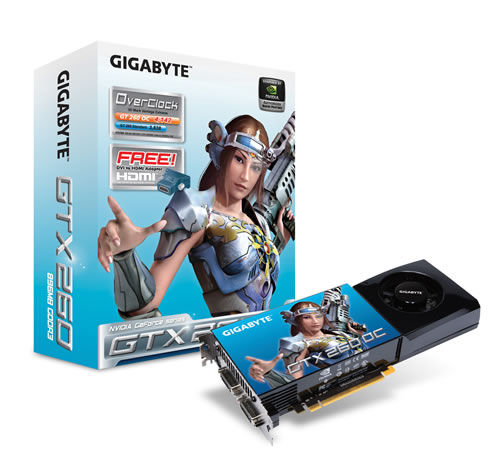 GIGABYTE GV-N26OC-896H-B graphics card GeForce GTX 260 GDDR3