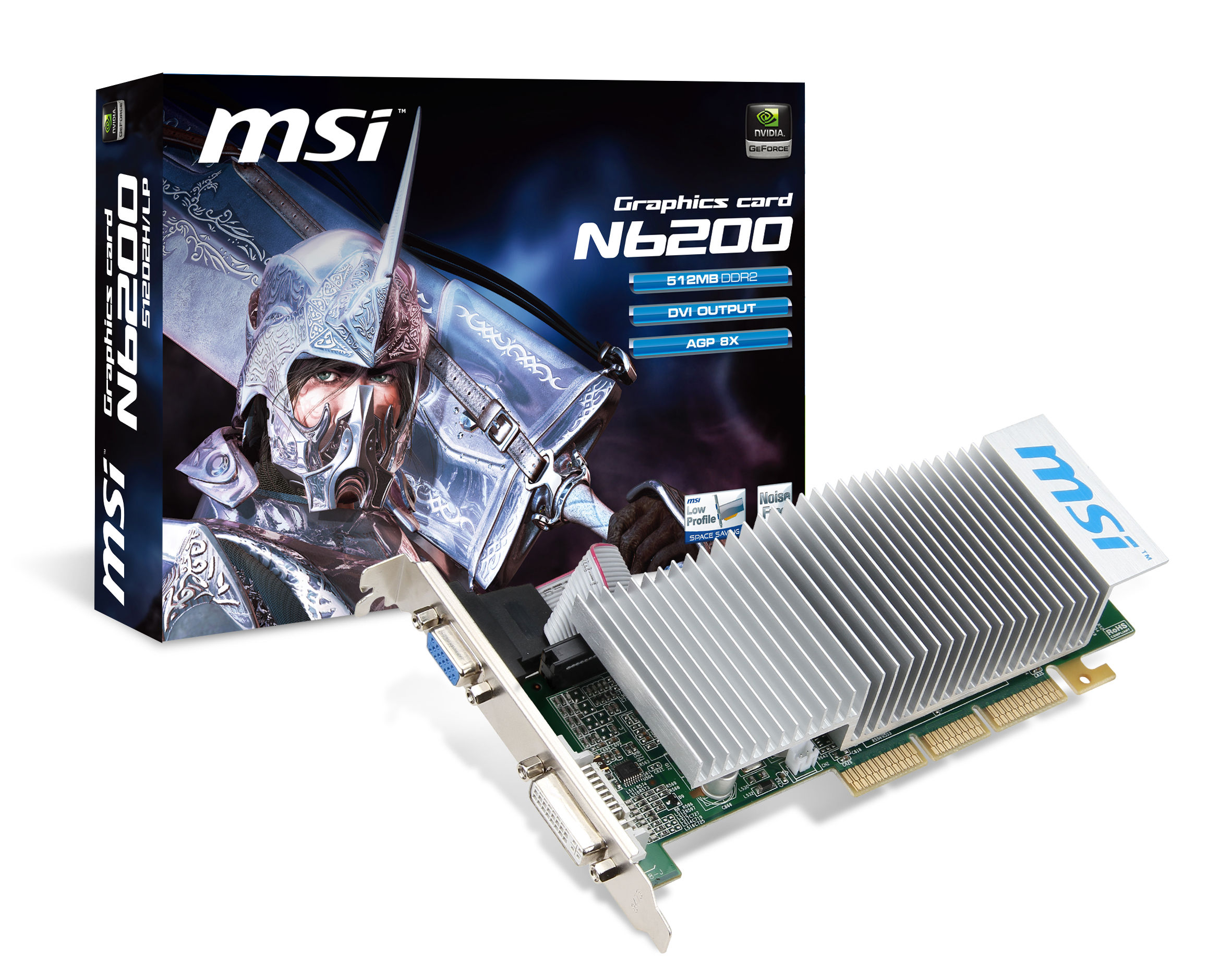 MSI V809-444R graphics card NVIDIA GeForce 6200 0.5 GB GDDR2