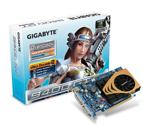 GIGABYTE GV-N94TOC-1GH graphics card GeForce 9400 GT 1 GB GDDR2