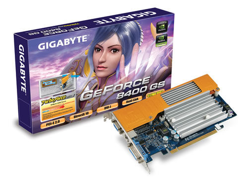 GIGABYTE GV-NX84S512HP graphics card GeForce 8400 GS GDDR2
