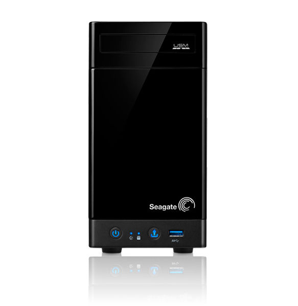 Seagate Business Storage 2-Bay NAS Desktop Cavium CNS3420 512 GB 0 TB Black