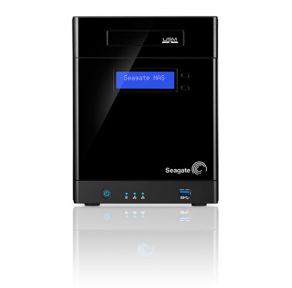 Seagate Business Storage 4-Bay NAS Desktop Cavium CNS3420 512 GB 0 TB HDD Black