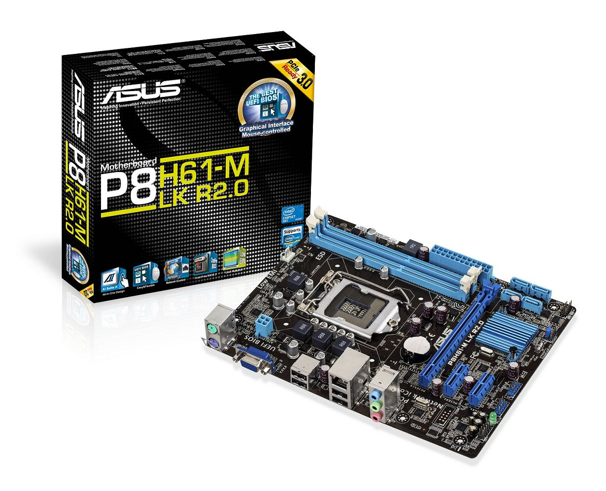 ASUS P8H61-M LK R2.0 Intel® H61 LGA 1155 (Socket H2) micro ATX