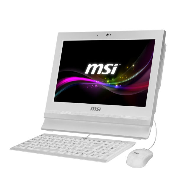 MSI AP1622-WC8472G32XXSX Intel® Celeron® 847 39.6 cm (15.6") 1366 x 768 pixels Touchscreen All-in-One PC 2 GB DDR3-SDRAM 320 GB HDD White