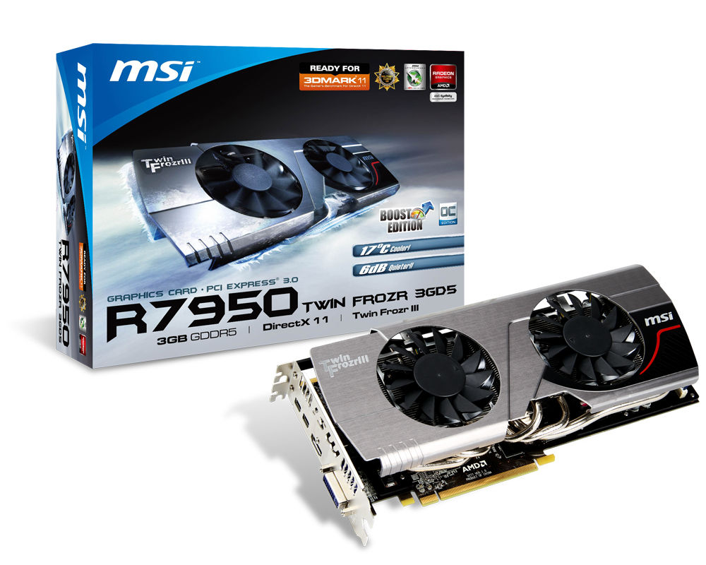 MSI V276-031R graphics card AMD Radeon HD7950 3 GB GDDR5
